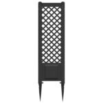 vidaXL Trellis s hrotom Antracitová 43 x 6 x 165 cm PP – Obrázok 4