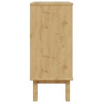 vidaXL Příborník OTTA Čierna 76,5 x 39,5 x 90 cm Borovicový masív – Obrázok 7