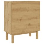 vidaXL Příborník OTTA Čierna 76,5 x 39,5 x 90 cm Borovicový masív – Obrázok 8
