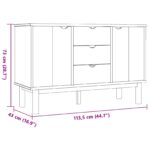 vidaXL Servírovacia skriňa OTTA Čierna 113,5 x 43 x 73 cm – Obrázok 6