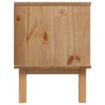 vidaXL TV stolík OTTA 113,5 x 43 x 57 cm Čierna Borovicový masív – Obrázok 5