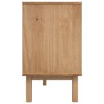 vidaXL Servírovacia skriňa OTTA Hnedá a čierna 114 x 43 x 73,5 cm – Obrázok 5