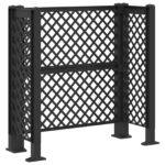 vidaXL Treláž na odpadky Antracitová 123 x 47 x 114 cm PP – Obrázok 6
