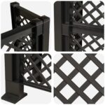 vidaXL Treláž na odpadky Antracitová 123 x 47 x 114 cm PP – Obrázok 7