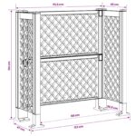 vidaXL Treláž na odpadky Antracitová 123 x 47 x 114 cm PP – Obrázok 8