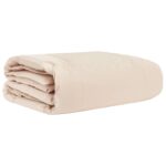 vidaXL Letná prikrývka Béžová 135 x 200 cm 100% prírodný Kapok – Obrázok 2