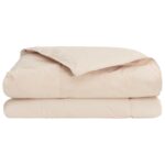 vidaXL Letná prikrývka Béžová 155 x 220 cm 100% prírodný Kapok – Obrázok 3