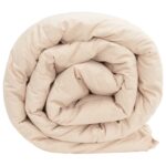 vidaXL Letná prikrývka Béžová 155 x 220 cm 100% prírodný Kapok – Obrázok 4