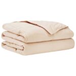 vidaXL Letná prikrývka Béžová 220 x 240 cm 100% prírodný Kapok – Obrázok 2