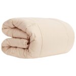 vidaXL Letná prikrývka Béžová 220 x 240 cm 100% prírodný Kapok – Obrázok 3