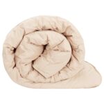vidaXL Zimná prikrývka Béžová 155 x 220 cm 100% prírodný kapok – Obrázok 4