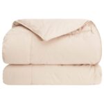 vidaXL Zimná prikrývka Béžová 200 x 220 cm 100% prírodný kapok – Obrázok 4