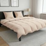 vidaXL Zimná prikrývka Béžová 240 x 220 cm 100% prírodný kapok