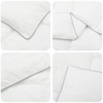 vidaXL Zimný prehoz Biela 140 x 200 cm Bambus – Obrázok 5