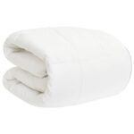 vidaXL Zimný prehoz Biela 260 x 220 cm Bambus – Obrázok 2