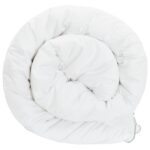 vidaXL Prikrývka na celý rok Biela 200 x 200 cm Bambusové vlákno – Obrázok 5