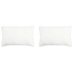 vidaXL Vankúš 2 pcs Biela 30 x 50 cm Bambusové vlákno