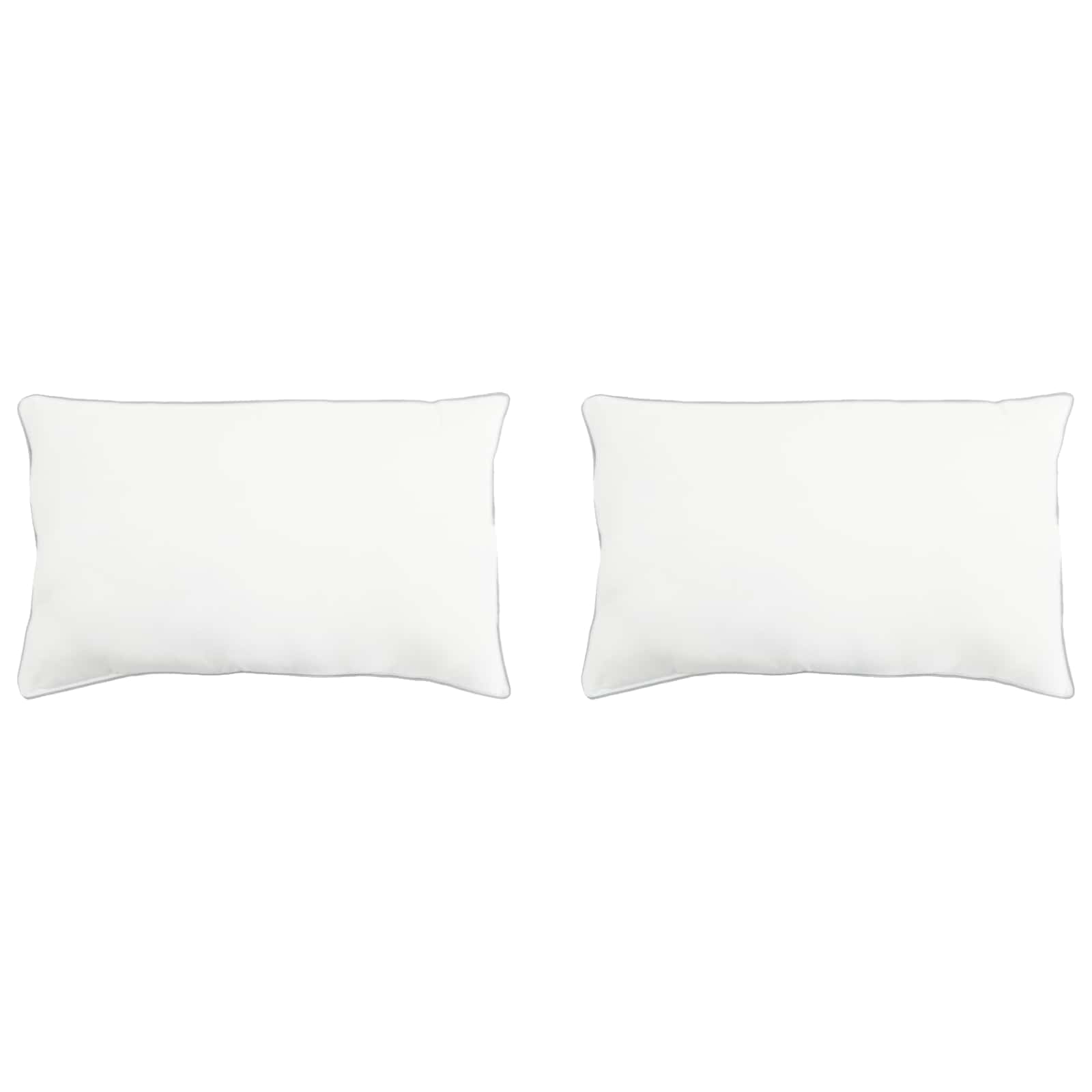 42042027_1.jpg vidaXL Vankúš 2 pcs Biela 30 x 50 cm Bambusové vlákno – Obrázok 1