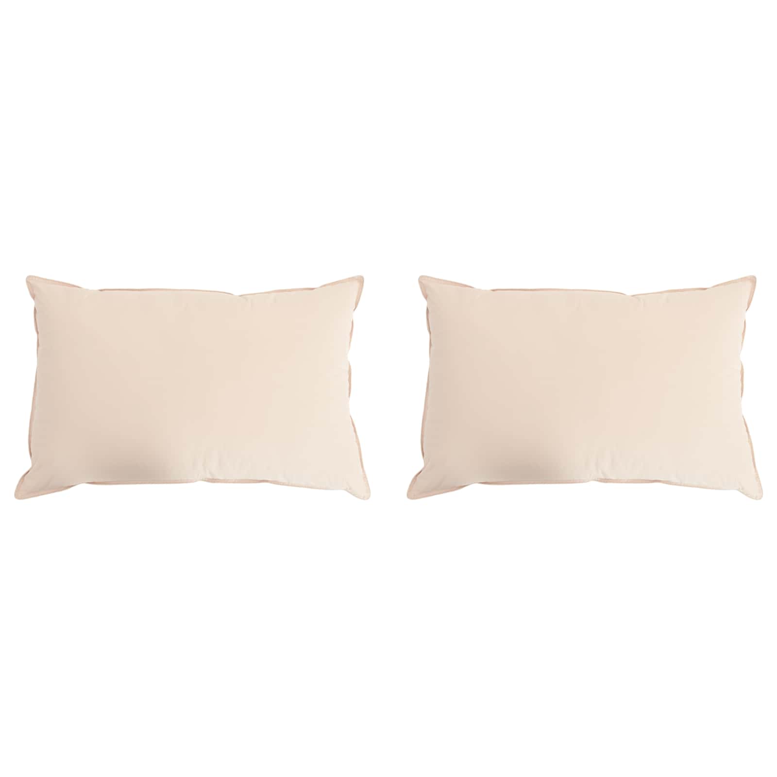 42042053_1.jpg vidaXL Vankúš 2 pcs Béžová 50 x 75 cm Kapoková vlákno – Obrázok 1