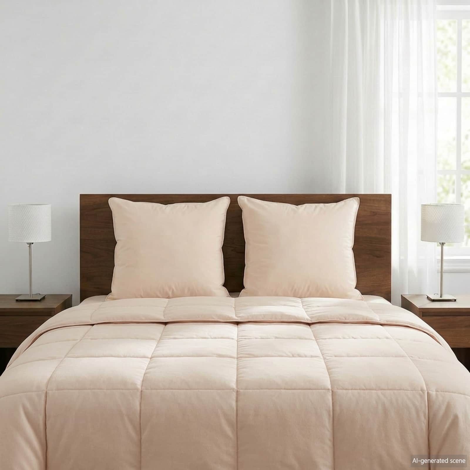 42042059_1.jpg vidaXL Vankúš 2 pcs Béžová 80 x 80 cm Kapoková vlákno – Obrázok 1