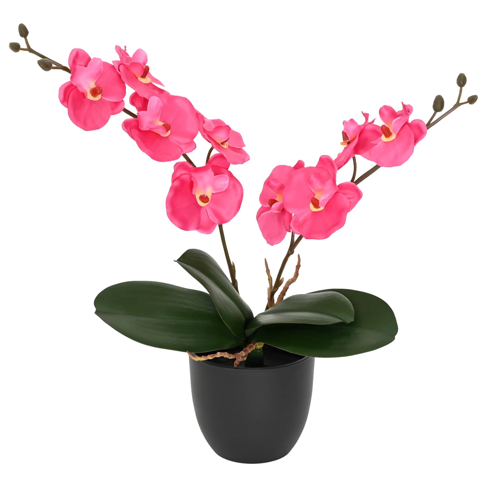 42042077_1.jpg vidaXL Umelá rastlina orchidea Červená 36 x 10 x 30 cm – Obrázok 1