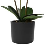 vidaXL Umelá orchidea s kvetináčom Ružová 45 x 15 x 65 cm – Obrázok 2