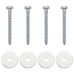 vidaXL Zemný kotviaci predmet 4 pcs Strieborná Ø10 x 60 cm – Obrázok 5