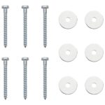 vidaXL Zemný kotviaci predmet 6 pcs Strieborná Ø10 x 60 cm – Obrázok 5