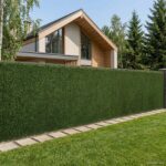 vidaXL Umelé oplotenie Svetlo zelená 1 x 5 m PVC a oceľ
