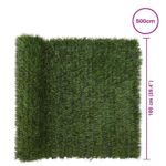 vidaXL Umelé oplotenie Svetlo zelená 1 x 5 m PVC a oceľ – Obrázok 6