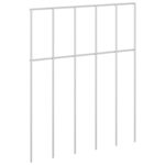 vidaXL Záhradný plotový panel 48 pcs Pozinkovaná oceľ Strieborná – Obrázok 2