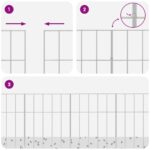 vidaXL Záhradný plotový panel 48 pcs Pozinkovaná oceľ Strieborná – Obrázok 7