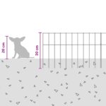 vidaXL Záhradný plotový panel 48 pcs Pozinkovaná oceľ Strieborná – Obrázok 9