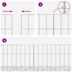 vidaXL Záhradný plotový panel 12 pcs Pozinkovaná oceľ Strieborná – Obrázok 7