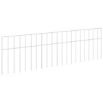 vidaXL Záhradný plotový panel 24 pcs Pozinkovaná oceľ Strieborná – Obrázok 2