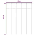 vidaXL Záhradný plotový panel 24 pcs Pozinkovaná oceľ Strieborná – Obrázok 8