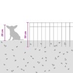 vidaXL Záhradný plotový panel 48 pcs Pozinkovaná oceľ Strieborná – Obrázok 9