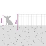 vidaXL Záhradný plotový panel 12 pcs Pozinkovaná oceľ Strieborná – Obrázok 9