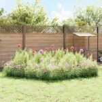 vidaXL Záhradný plotový panel 48 pcs Pozinkovaná oceľ Strieborná – Obrázok 4