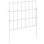 vidaXL Záhradný plot s kolíkmi 12 pcs 35 x 30 cm Mesh Pozinkovaná oceľ – Obrázok 2