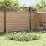 vidaXL Záhradný plot s kolíkmi 12 pcs 55 x 30 cm Mesh Pozinkovaná oceľ – Obrázok 4