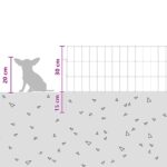 vidaXL Záhradný plot s kolíkmi 24 pcs 75 x 30 cm Mesh Pozinkovaná oceľ – Obrázok 9