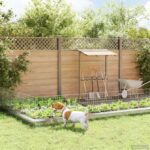 vidaXL Záhradný plot s kolíkmi 24 pcs 35 x 50 cm Mesh Pozinkovaná oceľ