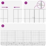 vidaXL Záhradný plot s kolíkmi 24 pcs 35 x 50 cm Mesh Pozinkovaná oceľ – Obrázok 7