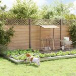 vidaXL Záhradný plot s kolíkmi 24 pcs 75 x 50 cm Mesh Pozinkovaná oceľ