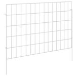vidaXL Záhradný plot s kolíkmi 24 pcs 75 x 50 cm Mesh Pozinkovaná oceľ – Obrázok 2