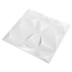 vidaXL Nástenné panely 12 pcs Diamond Biele 50 x 50 cm XPS Pena – Obrázok 2