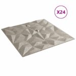 vidaXL Nástenné panely 24 pcs Amethyst Beton 50 x 50 cm XPS Pena – Obrázok 2