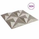 vidaXL Nástenné panely 24 pcs Origami Beton 50 x 50 cm XPS Pena – Obrázok 2