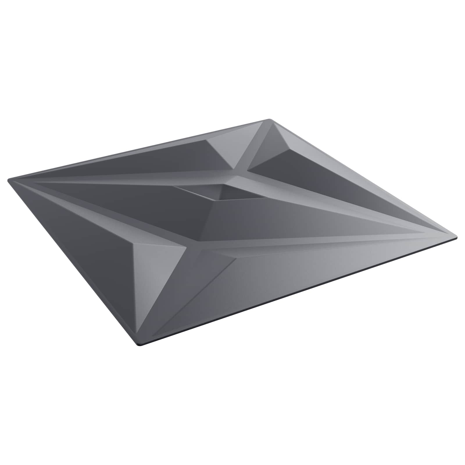 42046072_1.jpg vidaXL Nástenné panely Hviezda 12 pcs Star Šedý 50 x 50 cm XPS Pena – Obrázok 1